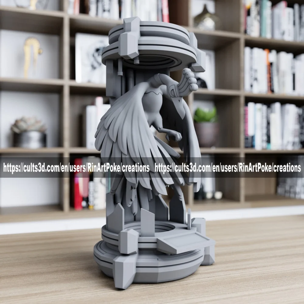 Ho-Oh in the Lab — Pokémon 3D printable STL model