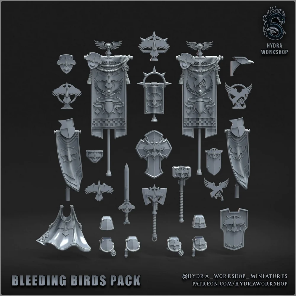 Bleeding Bird — Warhammer 40K / Sci-Fi Alt 3D printable STL model
