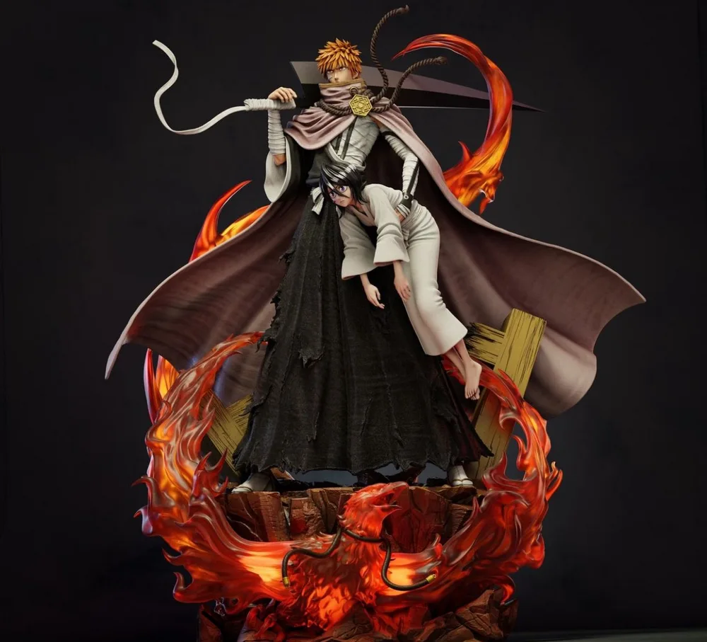Ichigo and Rukia — Bleach 3D printable STL model