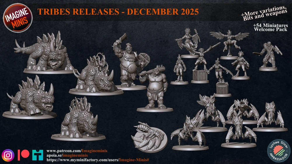 Imagine Minis - December 2025 — Fantasy 3D printable STL model