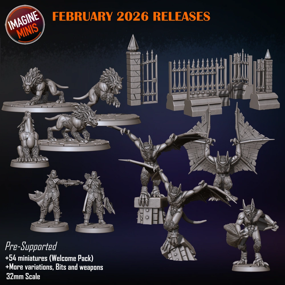 Imagine Minis - February 2026 — Fantasy 3D printable STL model
