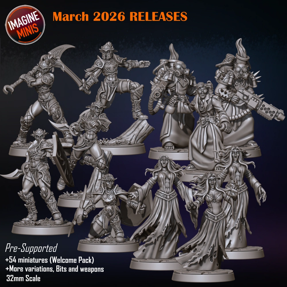 Imagine Minis - March 2026 — Fantasy 3D printable STL model