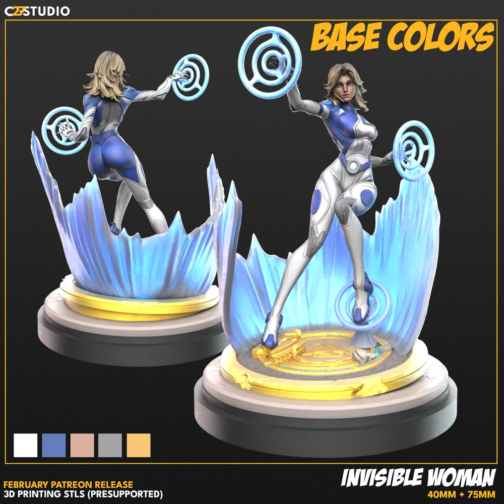 Invisible Woman — Marvel / Fantastic Four 3D printable STL model