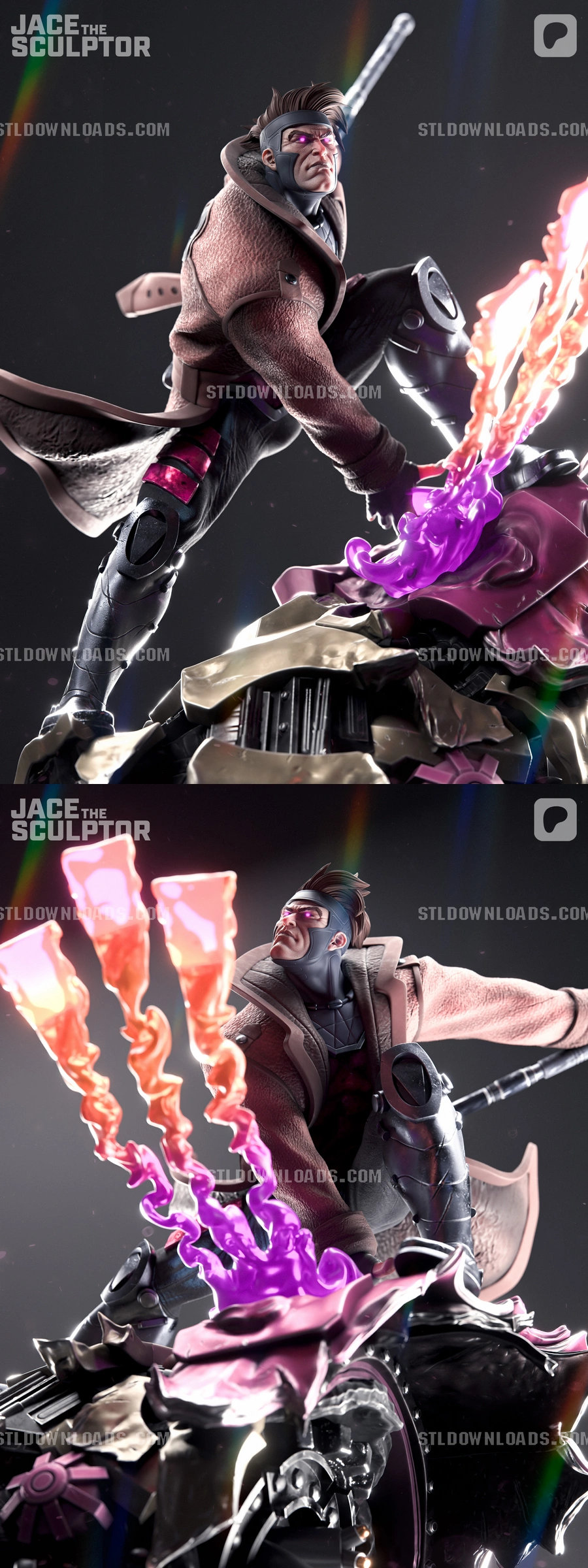 Gambit — Marvel / X-Men 3D printable STL model