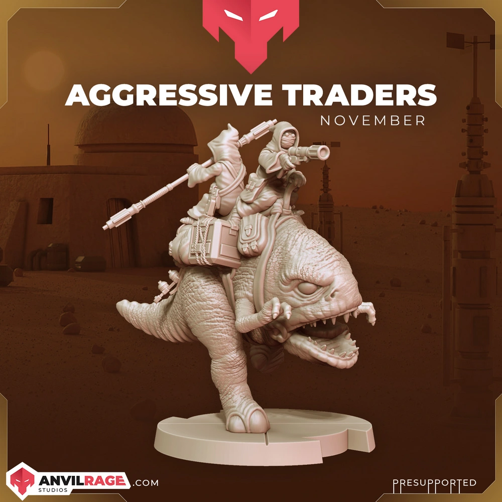 Jawa Bluurg Rider — Star Wars 3D printable STL model