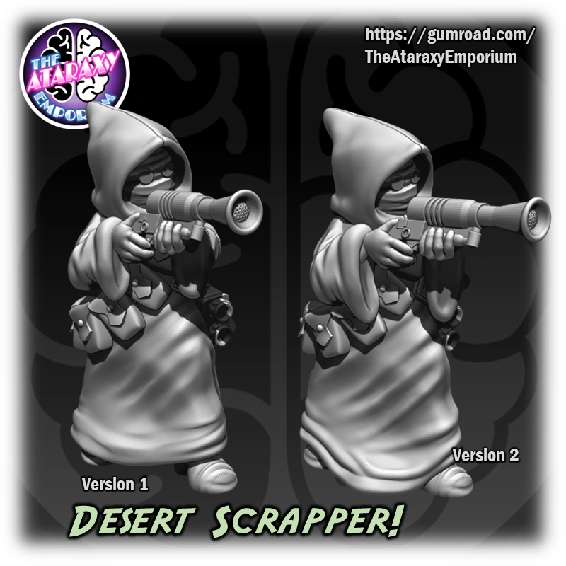 Jawa Desert Scrapper — Star Wars STL render Jawa Desert Scrapper — Star Wars 3D printable STL model