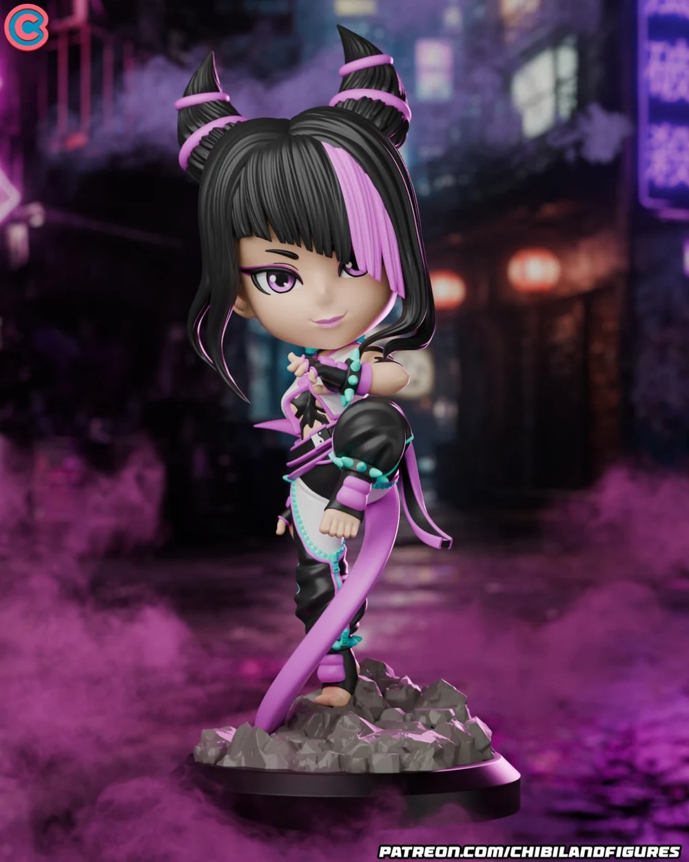 Juri Chibi — Street Fighter 3D printable STL model