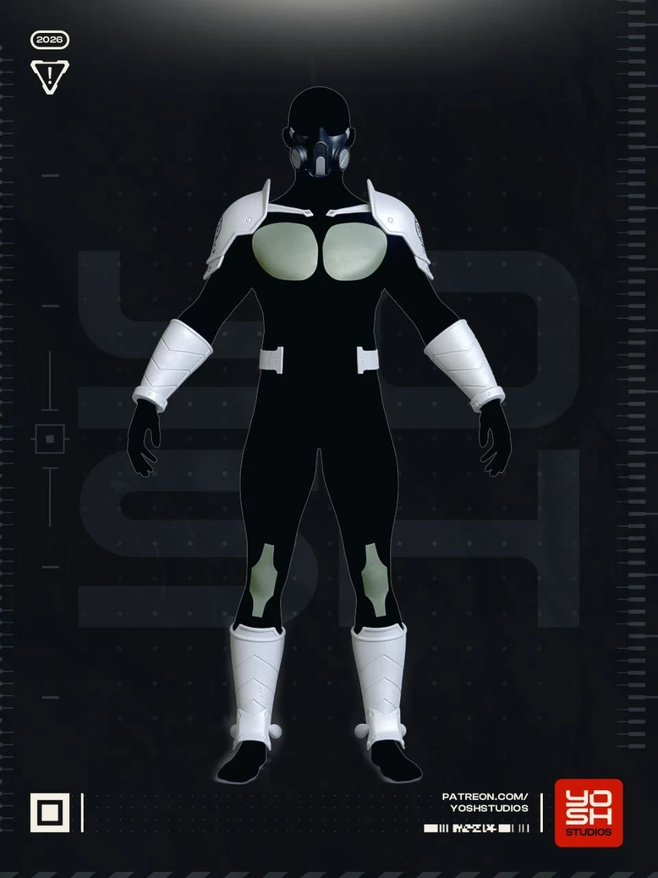 Kaiju No.8 Soldier Armor — Kaiju No. 8 STL render Kaiju No.8 Soldier Armor — Kaiju No. 8 3D printable STL model