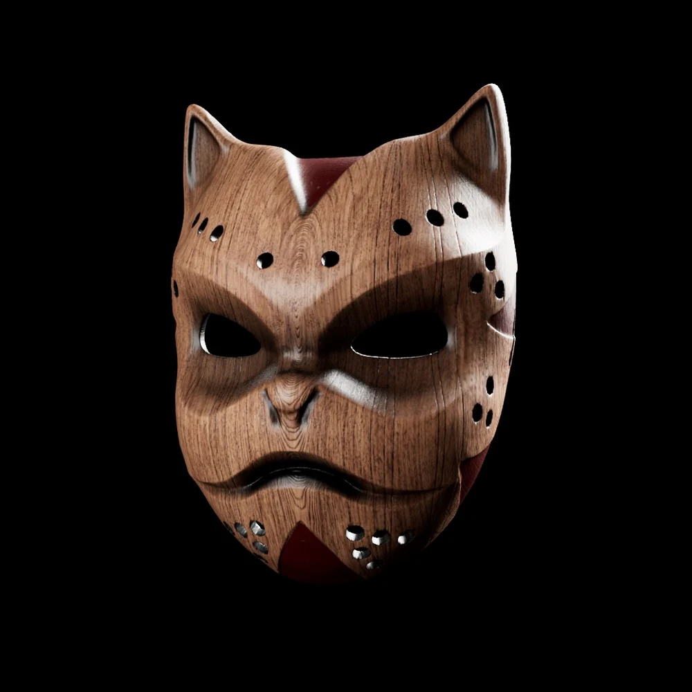 Kakashi Anbu Mask Remake — Naruto STL render Kakashi Anbu Mask Remake — Naruto 3D printable STL model