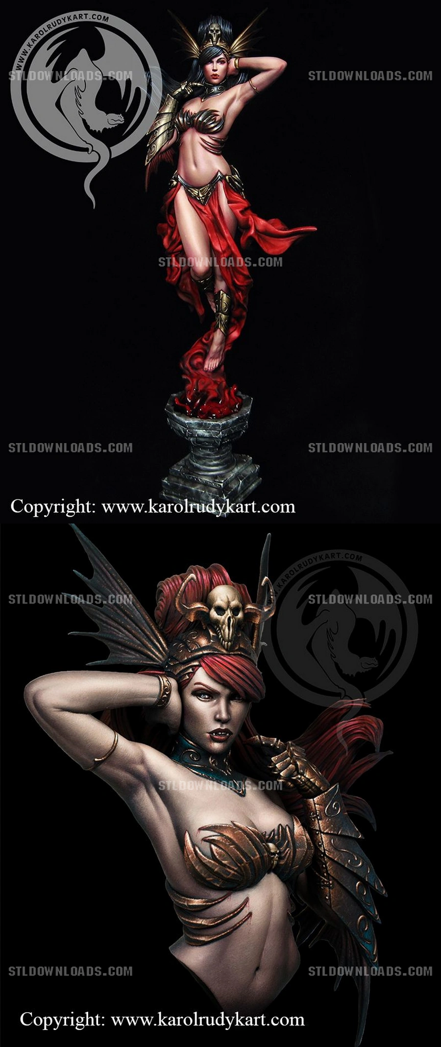 Lady Sybilla (4 Scales) 3D printable STL model