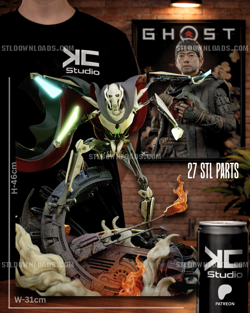 General Grievous — Star Wars 3D printable STL model