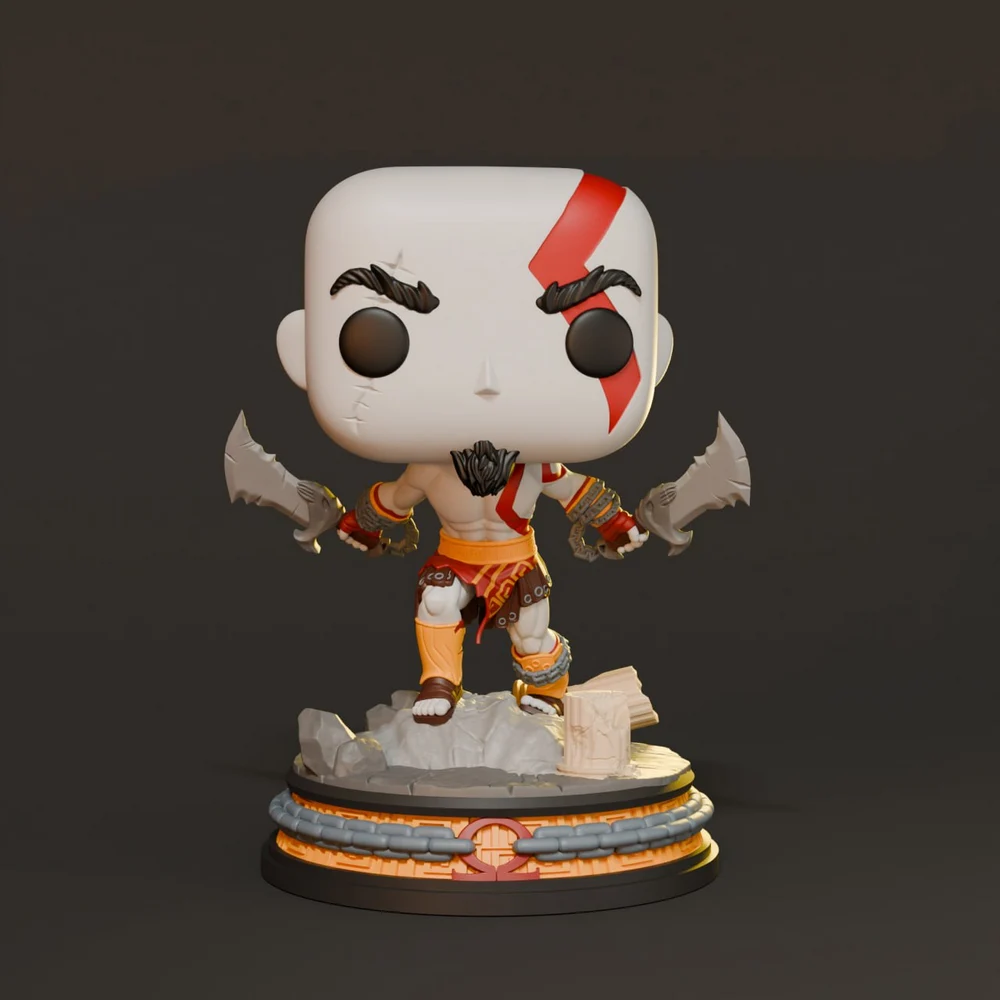 Kratos Funko — God of War 3D printable STL model