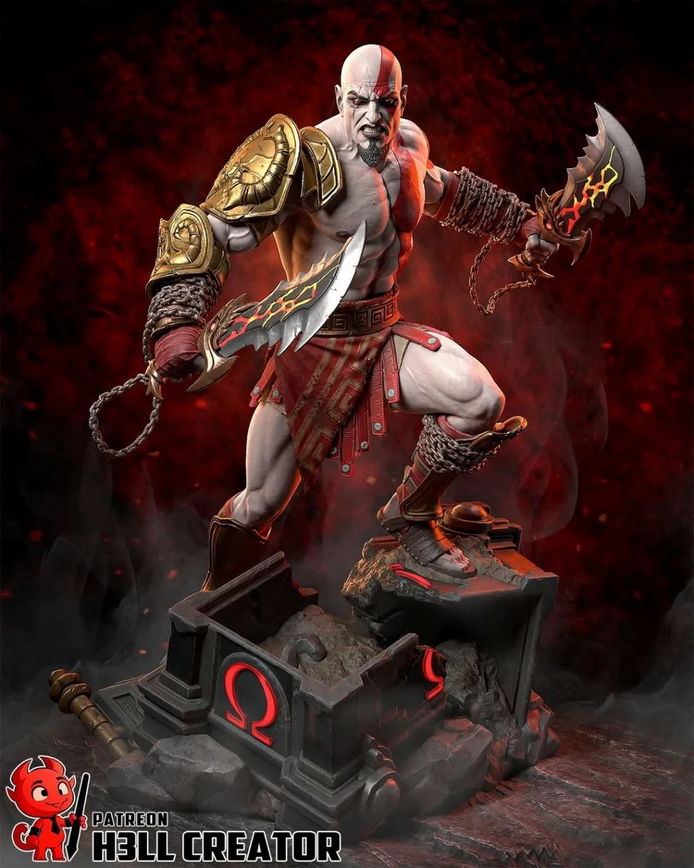 Kratos — God of War 3D printable STL model