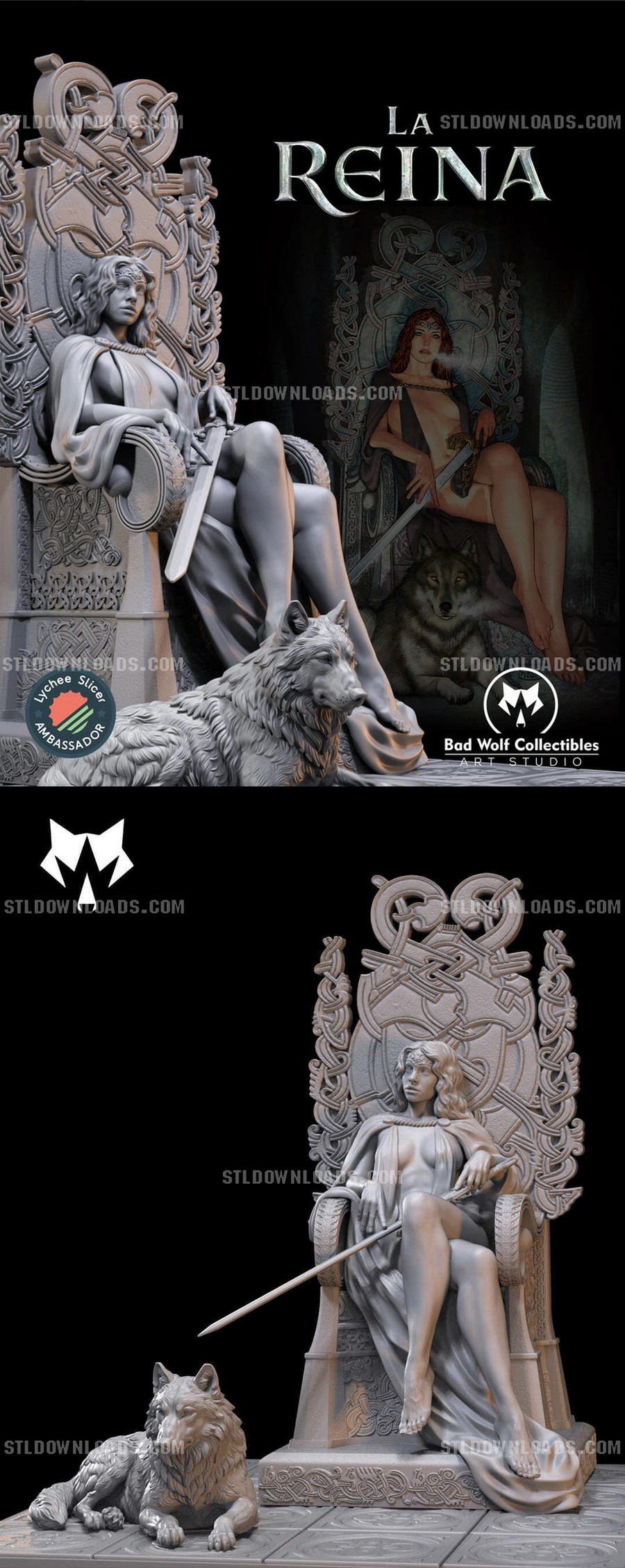 La Reina 3D printable STL model