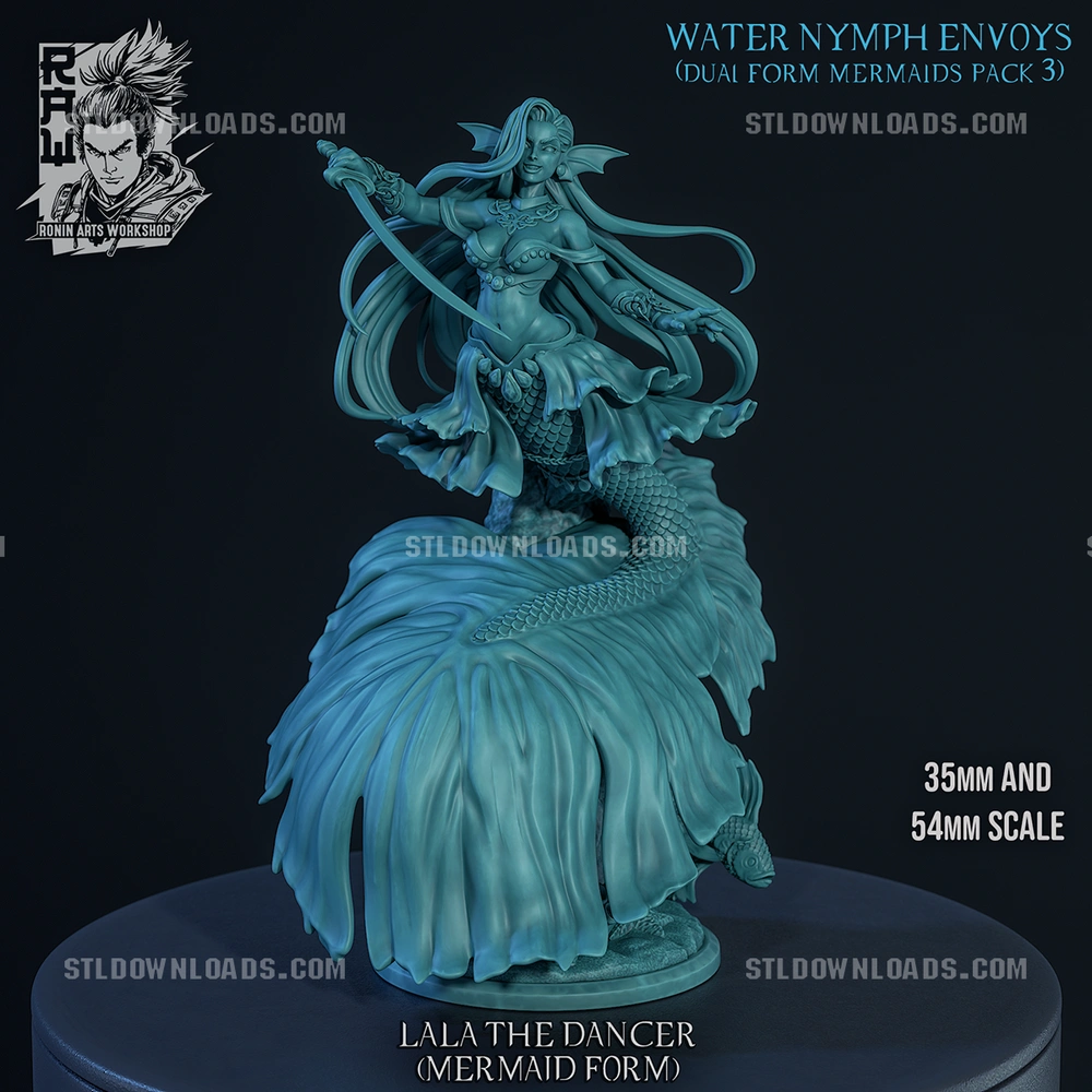 Laila Mermaid 3D printable STL model