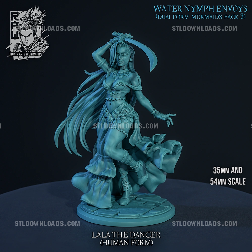 Laila the Dancer STL render Laila the Dancer 3D printable STL model