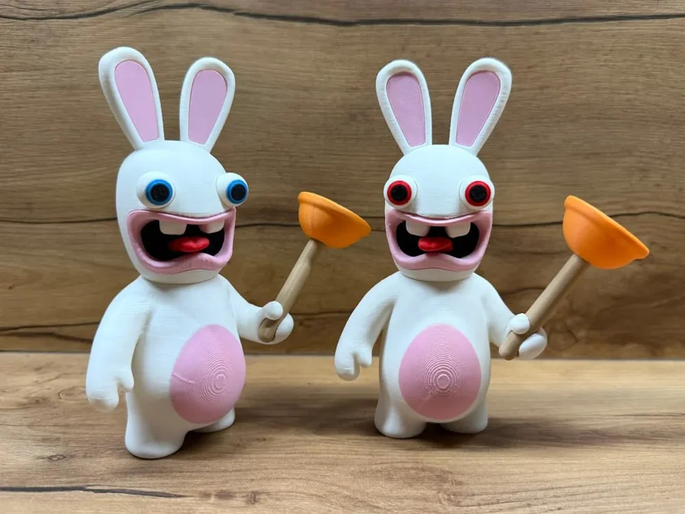 Lapin Cretin (Raving Rabbid) — Rayman / Raving Rabbids STL render Lapin Cretin (Raving Rabbid) — Rayman / Raving Rabbids 3D printable STL model