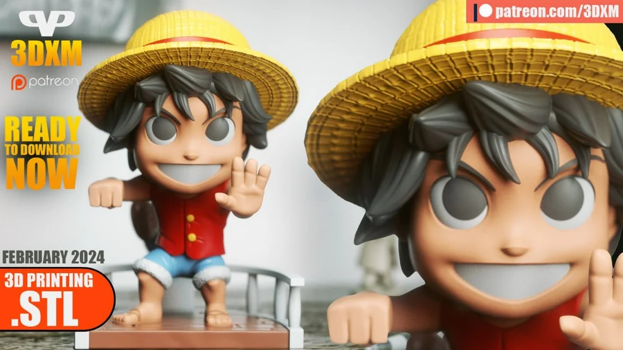 Luffy Chibi – One Piece 3D printable STL model