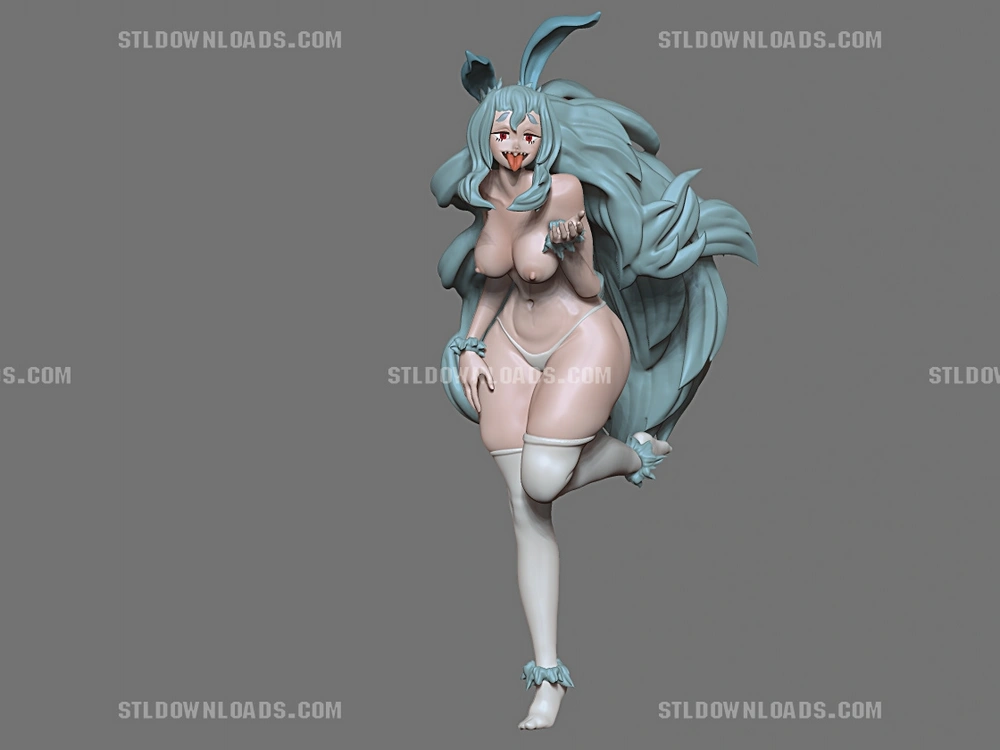 Playful Bunny Succubus 3D printable STL model