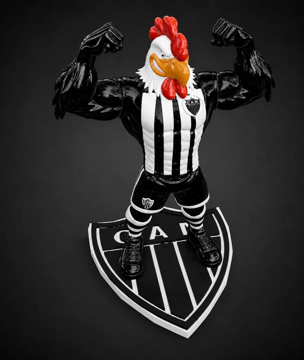 Macote Galo STL render Macote Galo 3D printable STL model