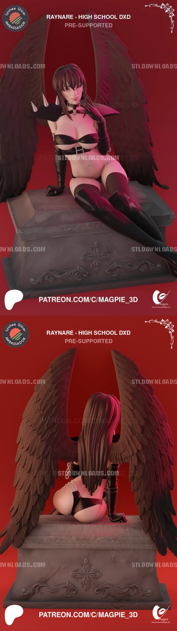 Raynare — High School DxD 3D printable STL model
