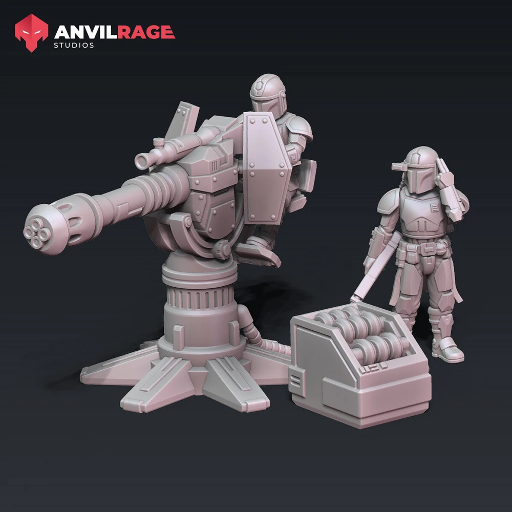 Manadlorian Protectors Repeater Cannon — Star Wars 3D printable STL model