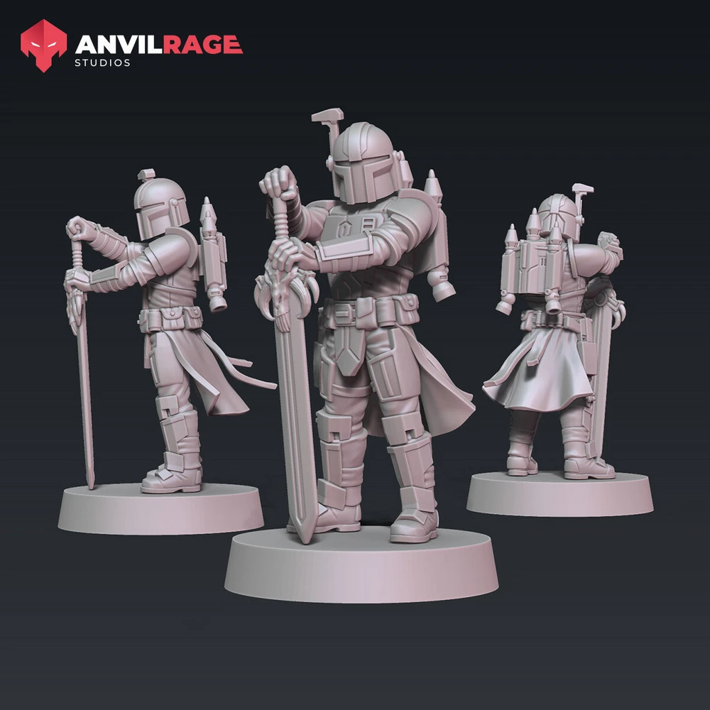Mandalorian Bladmaster — Star Wars 3D printable STL model