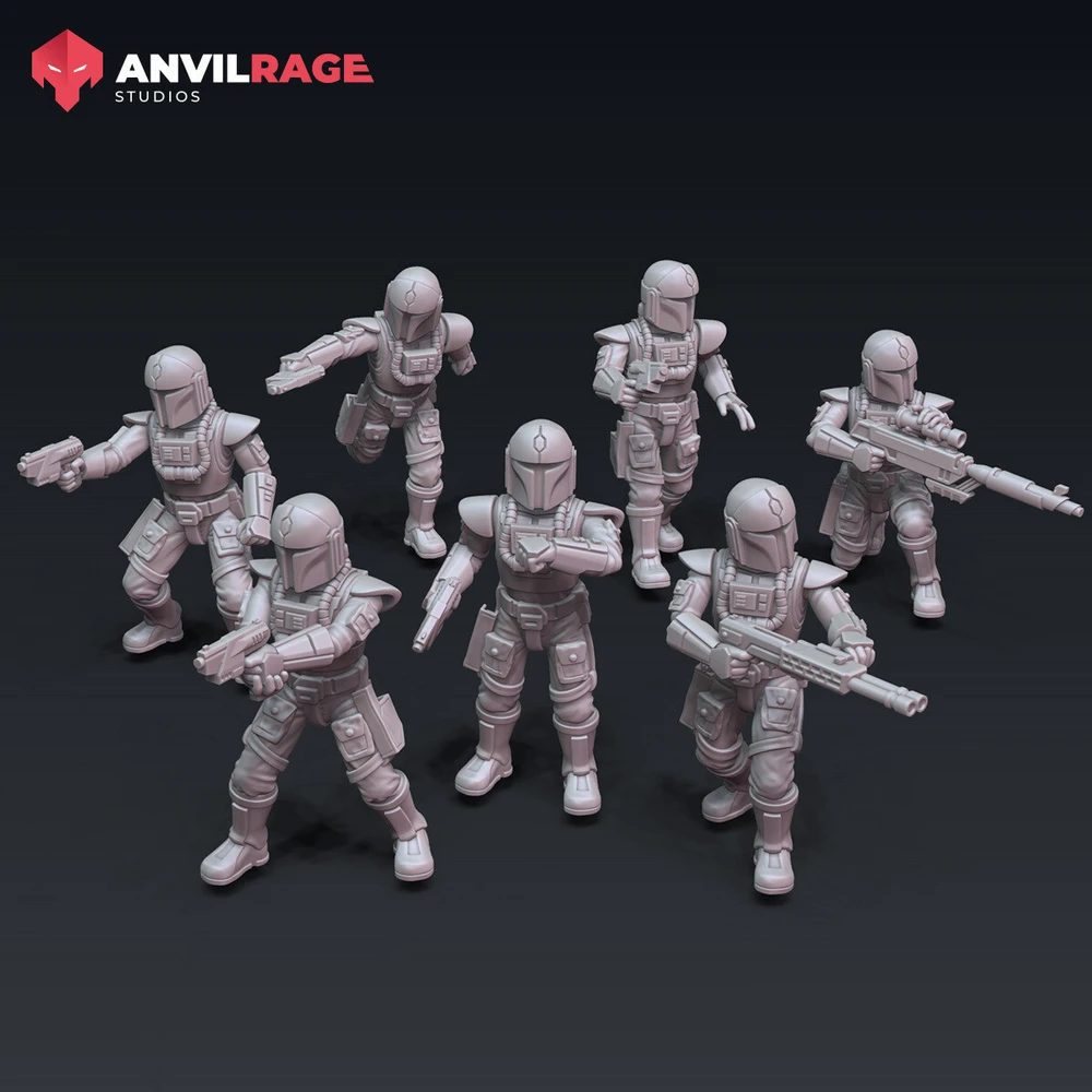 Mandalorian Protectors Skull Squadron — Star Wars 3D printable STL model