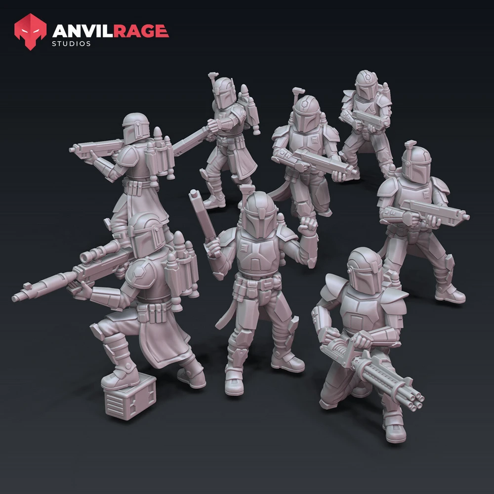 Mandalorian Protectors Squad — Star Wars 3D printable STL model