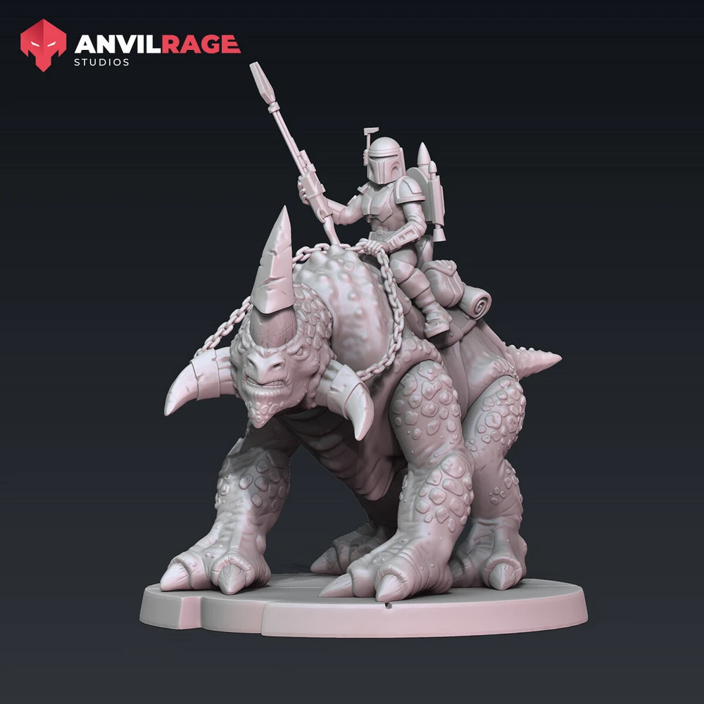 Mandalorian Reek Rider — Star Wars 3D printable STL model