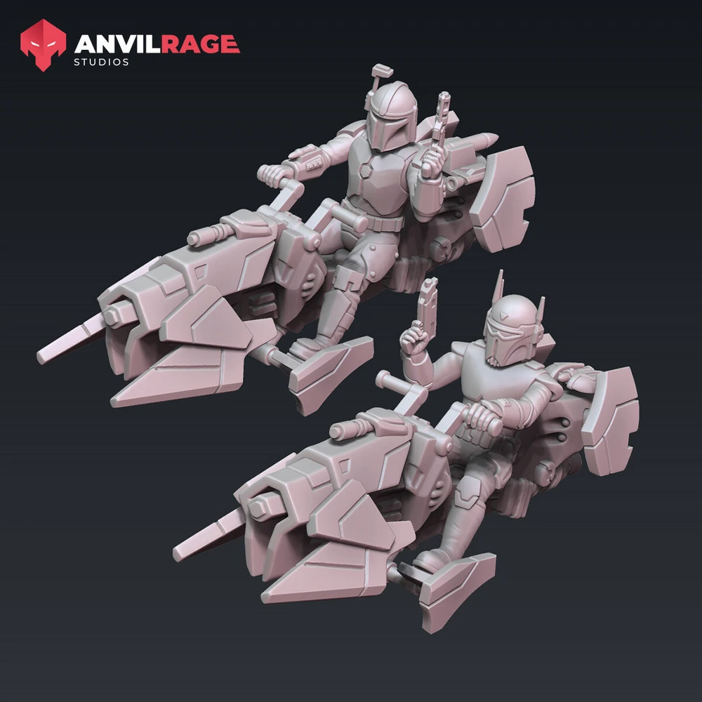 Mandalorian Speeder Bikes — Star Wars 3D printable STL model