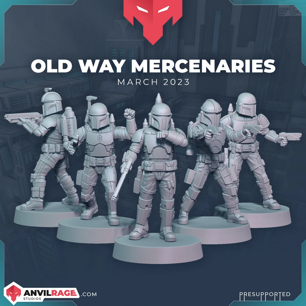 Mandalorian Squad — Star Wars 3D printable STL model