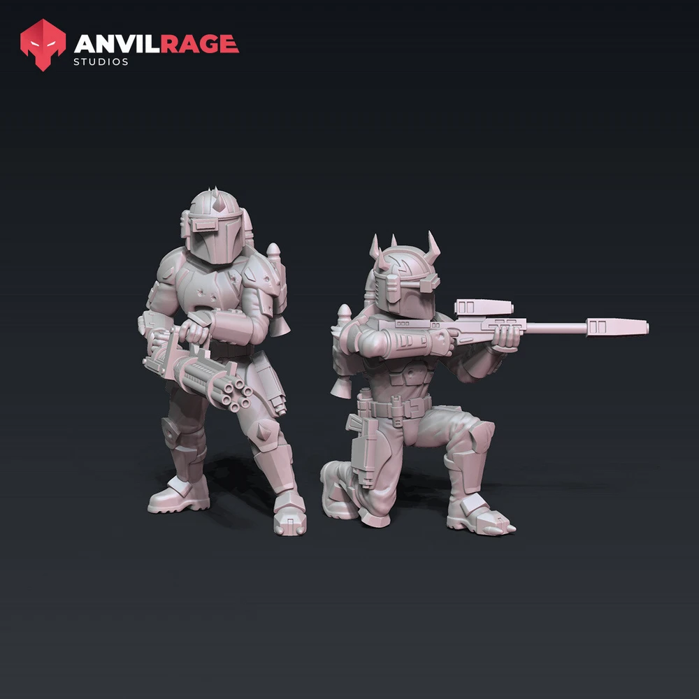 Mandalorian Super Commandos Heavy — Star Wars 3D printable STL model