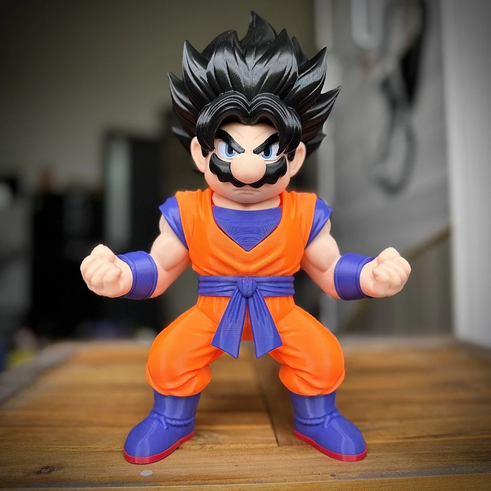 Mario Goku (Mario x Goku) — Super Mario / Dragon Ball 3D printable STL model