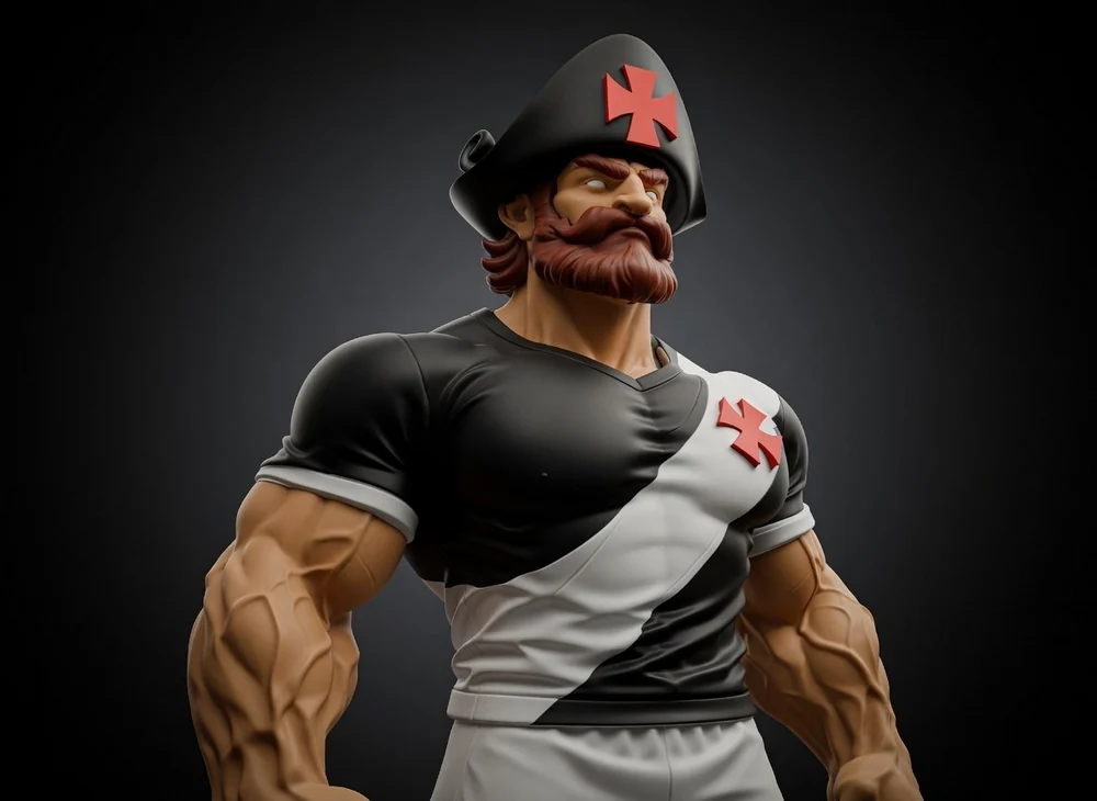 Vasco Mascot (Craft Table) — CR Vasco da Gama 3D printable STL model