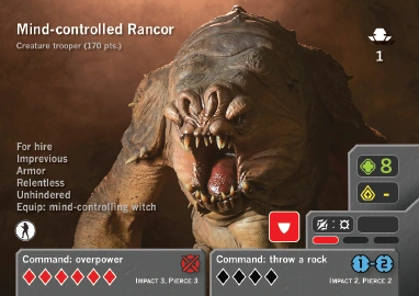 Mind Controlled Rancor Fan Cards — Star Wars 3D printable STL model