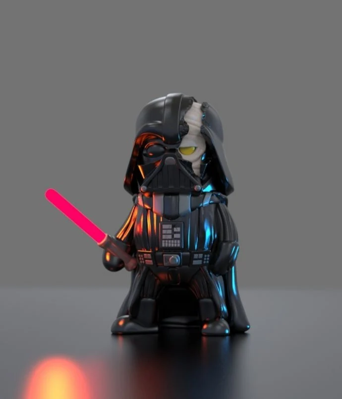Mini Darth Vader (Obi-Wan Edition) — Star Wars 3D printable STL model