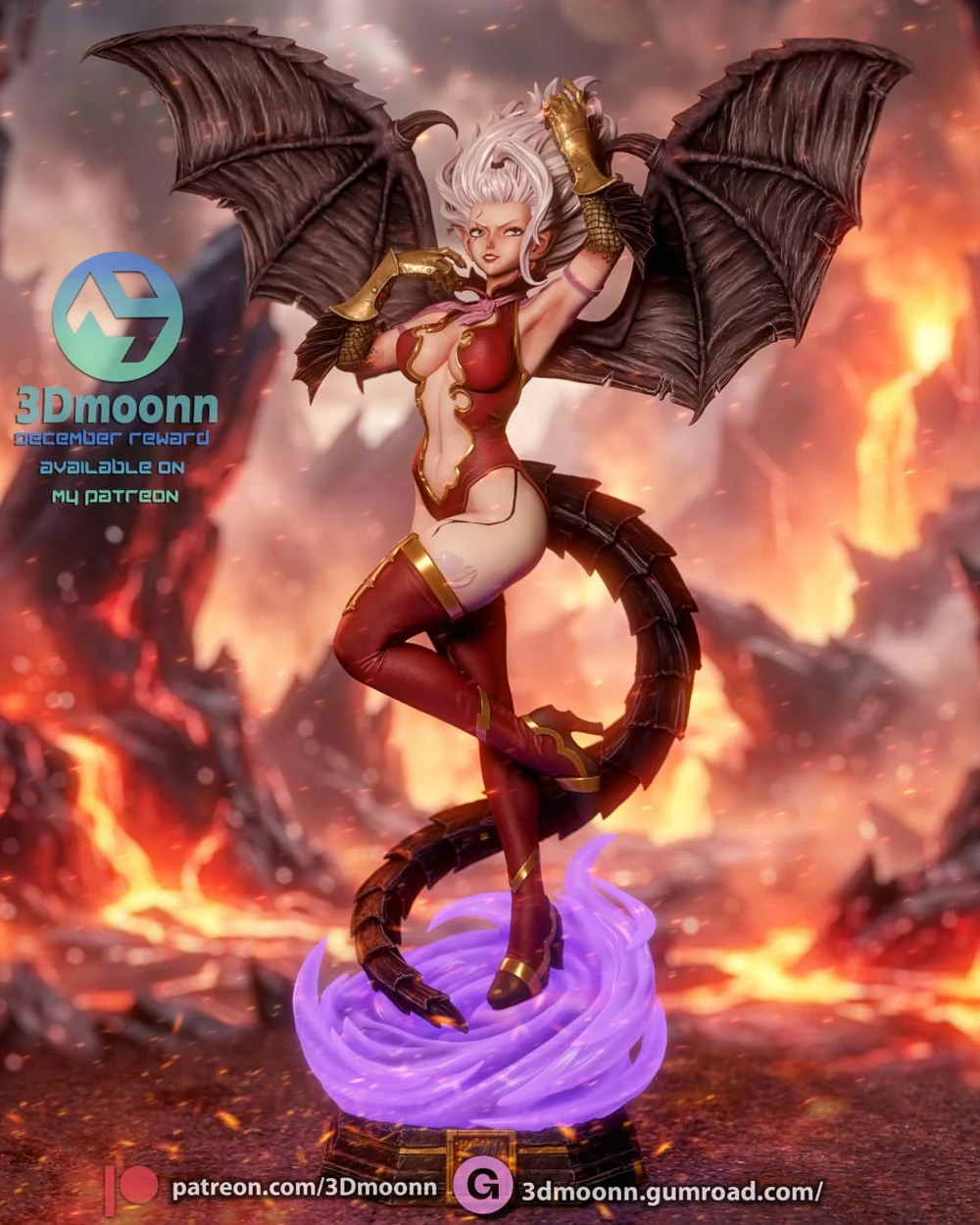 Mirajane (Satan Soul) — Fairy Tail 3D printable STL model
