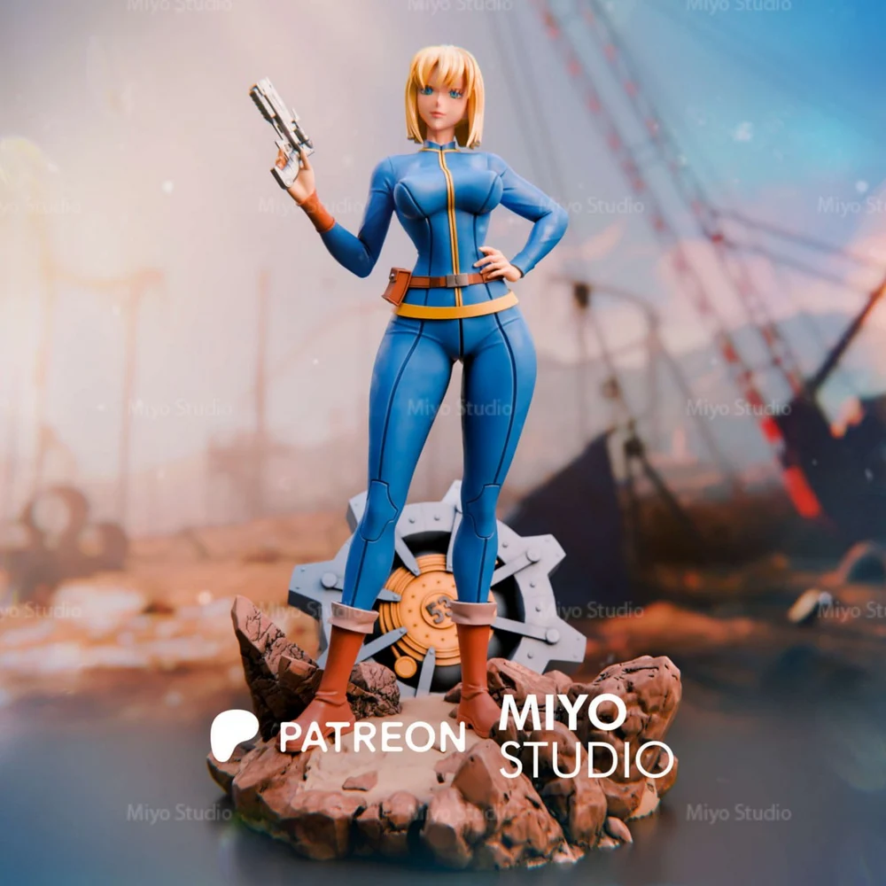 Vault Girl — Fallout STL render Vault Girl — Fallout 3D printable STL model
