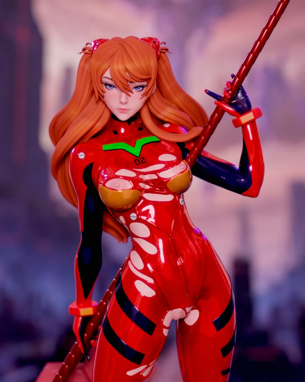 Asuka — Neon Genesis Evangelion 3D printable STL model