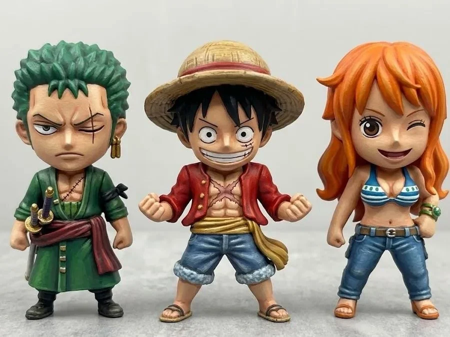 Monkey D. Luffy, Roronoa Zoro & Nami — One Piece 3D printable STL model