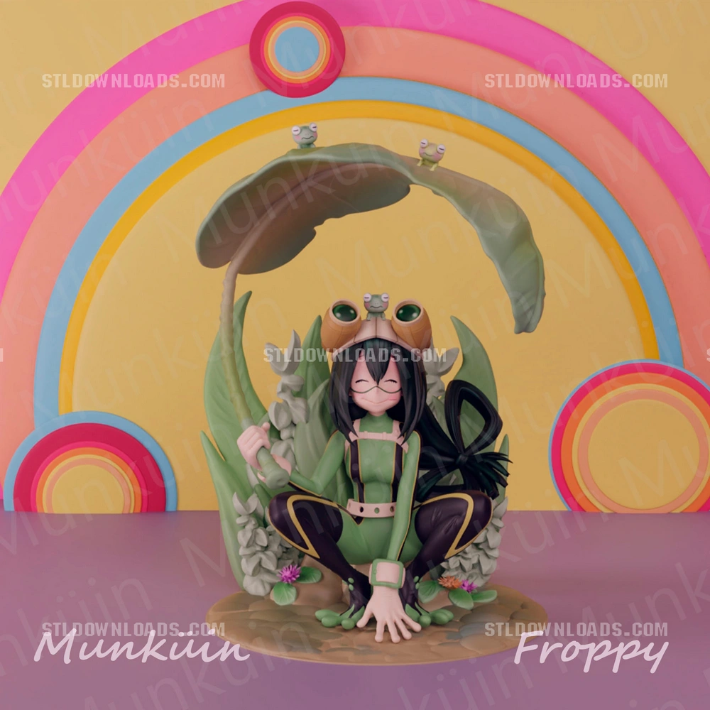 Froppy (Green) — My Hero Academia 3D printable STL model