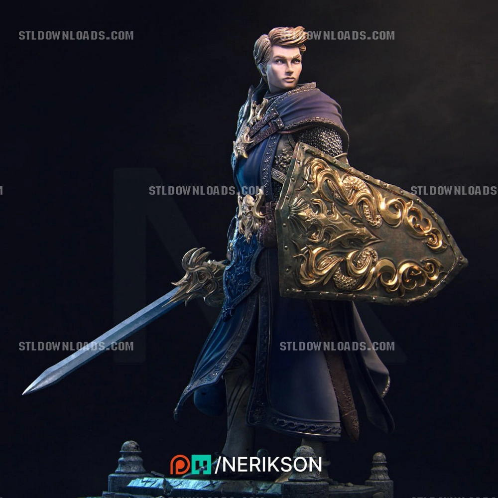 Aaron — Original Character / Fantasy STL render Aaron — Original Character / Fantasy 3D printable STL model