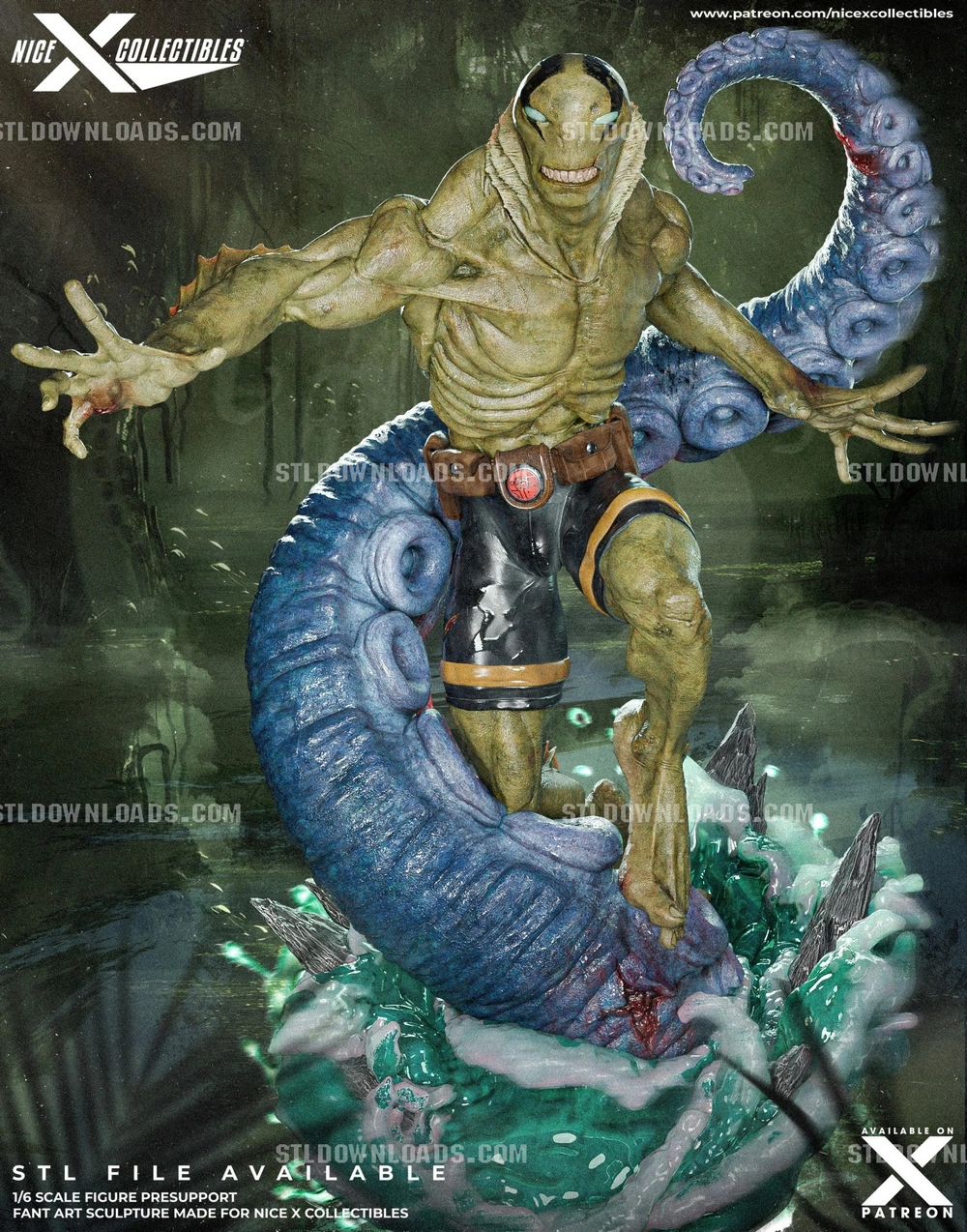 Abe Sapien — Hellboy STL render Abe Sapien — Hellboy 3D printable STL model