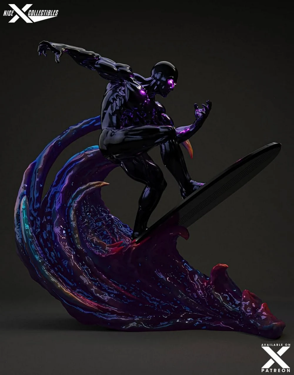 Black / Silver Surfer — Marvel 3D printable STL model
