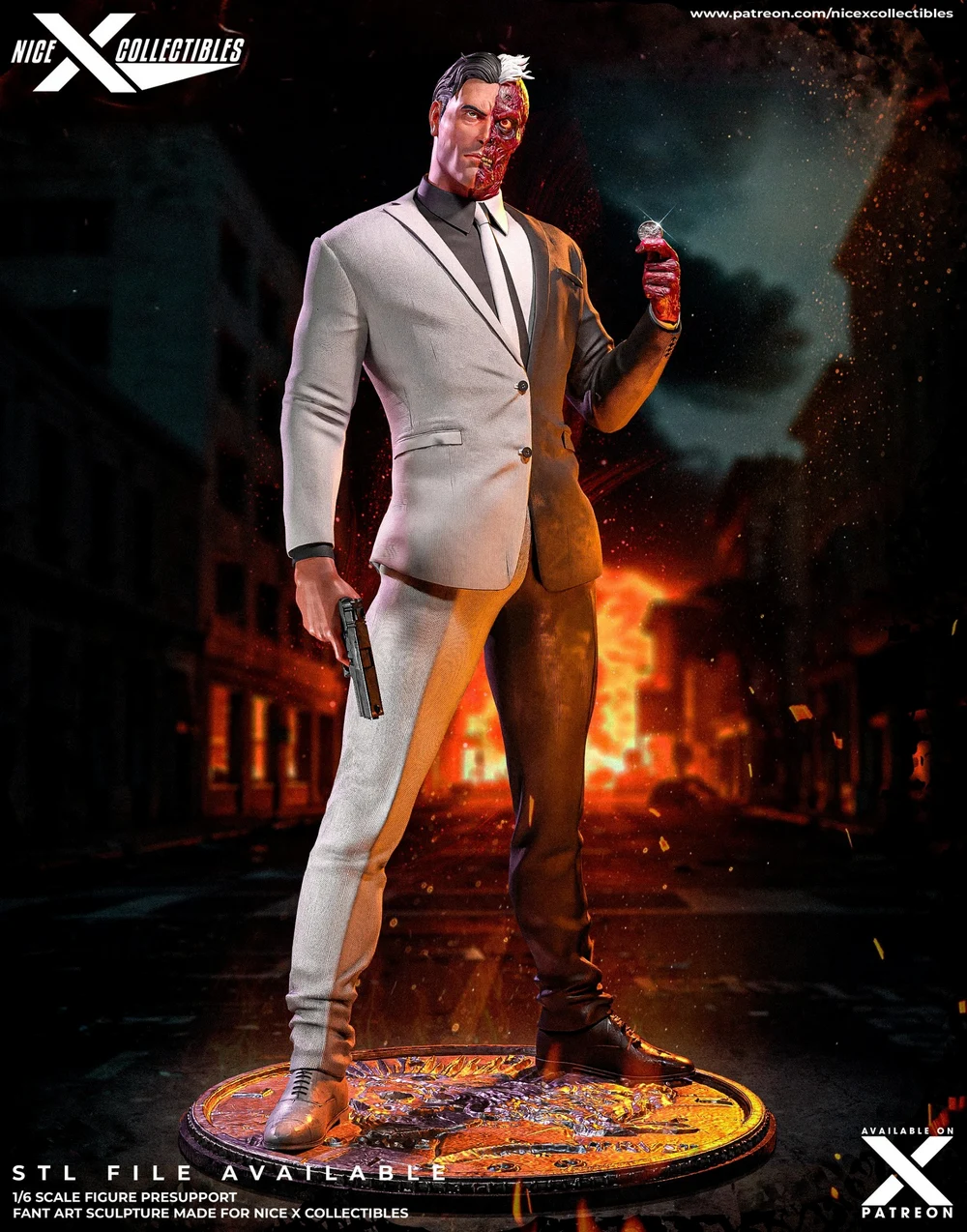 Two-Face — DC Comics / Batman 3D printable STL model