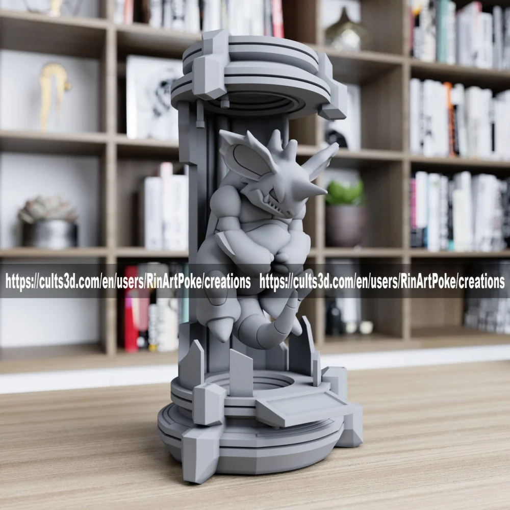 Nidoking in the Lab — Pokémon STL render Nidoking in the Lab — Pokémon 3D printable STL model
