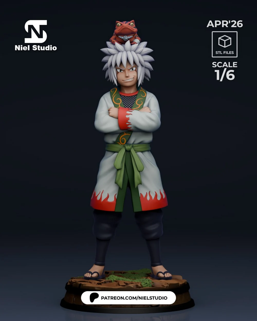 Jiraiya Child — Naruto 3D printable STL model