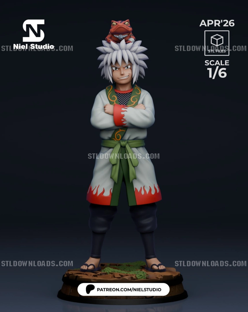 Jiraiya (Child) — Naruto 3D printable STL model