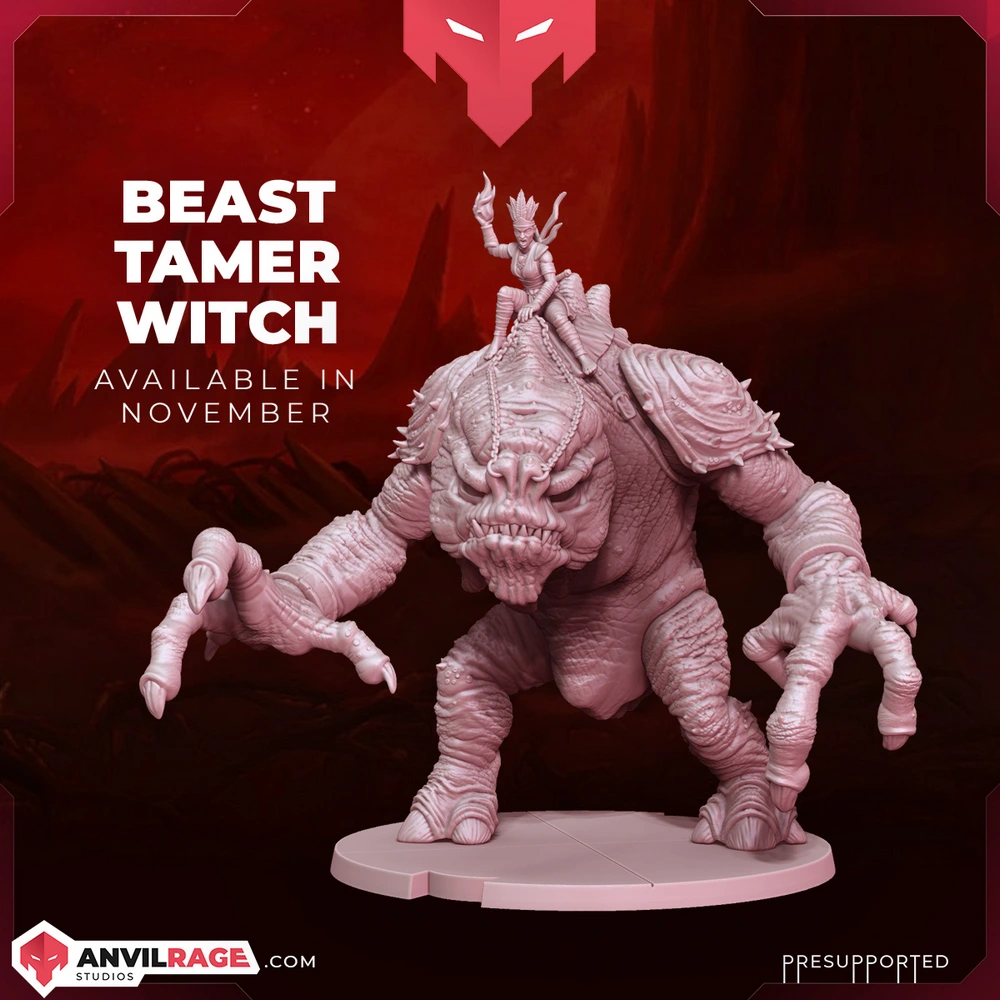 Nightsister Rancor Rider — Star Wars 3D printable STL model
